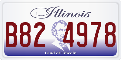 IL license plate B824978