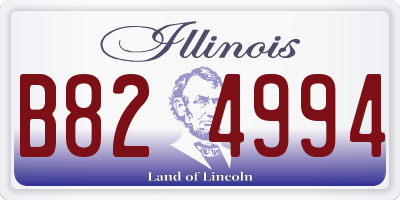 IL license plate B824994