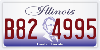 IL license plate B824995