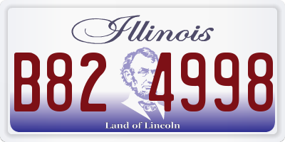 IL license plate B824998