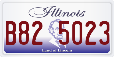 IL license plate B825023