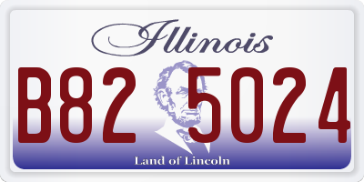 IL license plate B825024