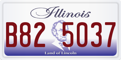 IL license plate B825037
