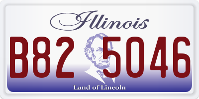 IL license plate B825046