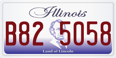 IL license plate B825058