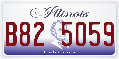 IL license plate B825059