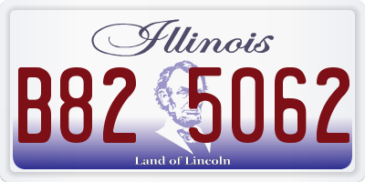IL license plate B825062