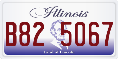 IL license plate B825067