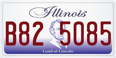 IL license plate B825085
