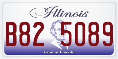 IL license plate B825089