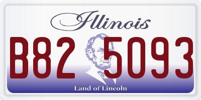 IL license plate B825093