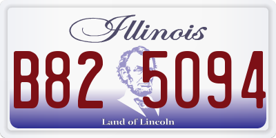 IL license plate B825094