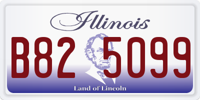 IL license plate B825099