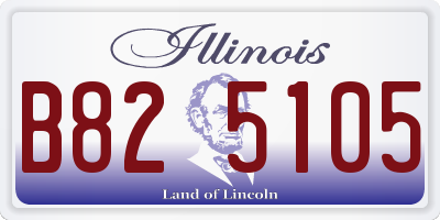 IL license plate B825105