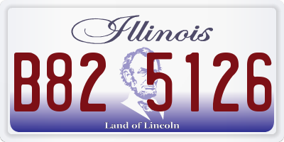 IL license plate B825126