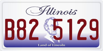 IL license plate B825129