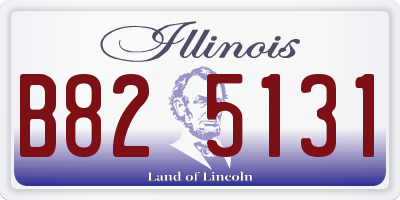 IL license plate B825131