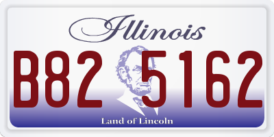 IL license plate B825162