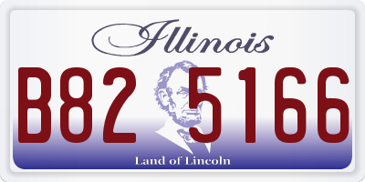IL license plate B825166