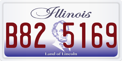 IL license plate B825169