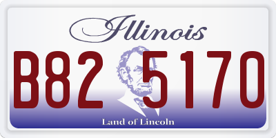 IL license plate B825170