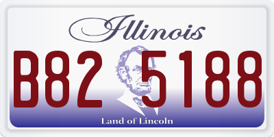 IL license plate B825188