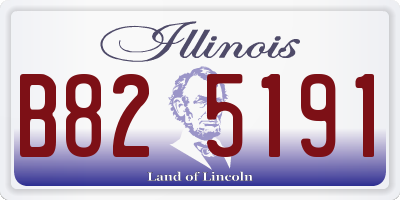 IL license plate B825191