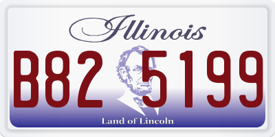 IL license plate B825199