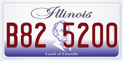 IL license plate B825200