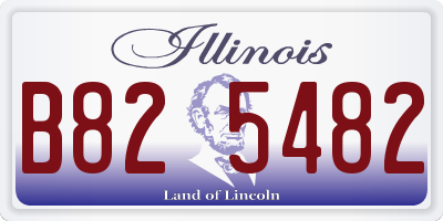 IL license plate B825482