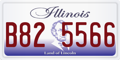 IL license plate B825566
