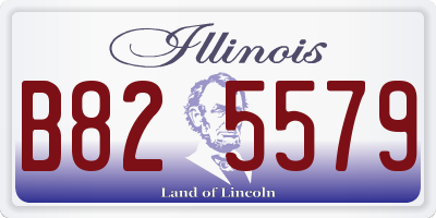 IL license plate B825579