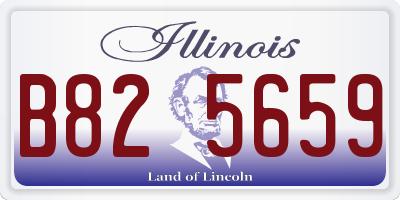 IL license plate B825659