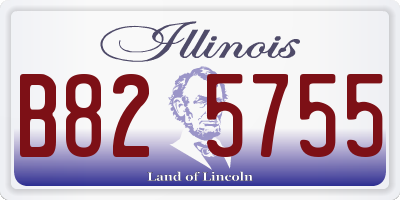 IL license plate B825755