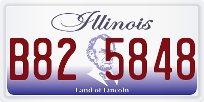 IL license plate B825848