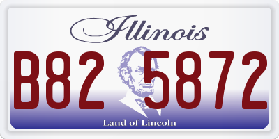 IL license plate B825872