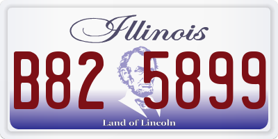 IL license plate B825899