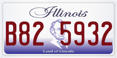 IL license plate B825932