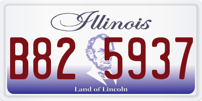 IL license plate B825937