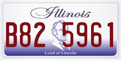 IL license plate B825961