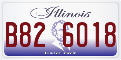 IL license plate B826018