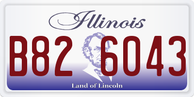 IL license plate B826043