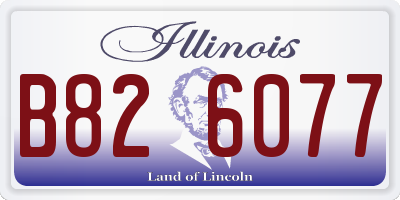 IL license plate B826077