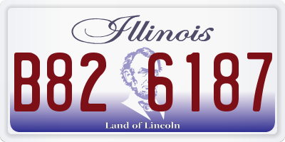 IL license plate B826187