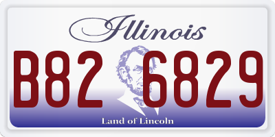 IL license plate B826829