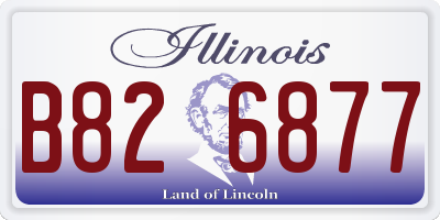 IL license plate B826877