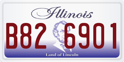 IL license plate B826901
