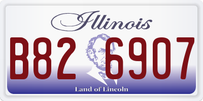 IL license plate B826907