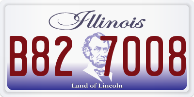 IL license plate B827008