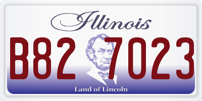 IL license plate B827023